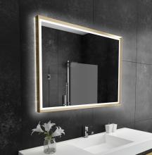 Paris Mirrors OPERX48353000-GLD - Opera Gold Framed LED Mirror (Frontlit and Backlit)