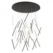 Kuzco Lighting Inc MP14850-BK-UNV-010 - Chute 50-in Black LED Multi Pendant