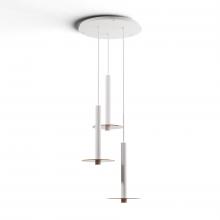 Koncept Inc CMP-C3-S-16-MWT+GTEA9 - Combi Pendant 16" Circular 3 Combo Matte White with Matte White Canopy