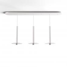 Koncept Inc CMP-L3-S-16-MWT+GCLR9 - Combi Pendant 16" Linear 3 Combo Matte White with Matte White Canopy