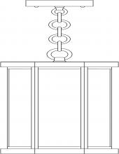 Arroyo Craftsman LYH-7AE-MB - 7" Lyon Pendant