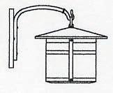 Arroyo Craftsman BB-11WO-RC - 11" berkeley wall mount