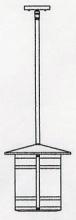 Arroyo Craftsman BSH-11LGW-MB - 11" berkeley long body stem hung pendant