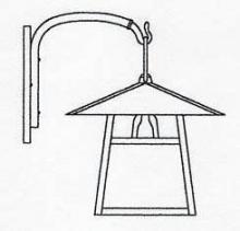 Arroyo Craftsman CB-15EM-P - 15" carmel wall mount without overlay (empty)