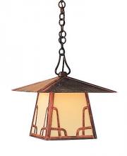 Arroyo Craftsman CH-12BCS-S - 12" carmel pendant with bungalow overlay