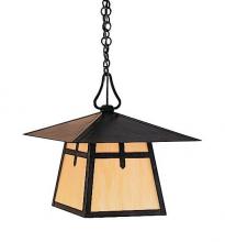 Arroyo Craftsman CH-15TCR-RC - 15" carmel pendant with t-bar overlay