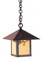 Arroyo Craftsman EH-12TM-RB - 12" evergreen pendant with t-bar overlay