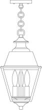 Arroyo Craftsman INH-8MRRM-RB - 8" inverness pendant with metal roof