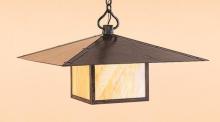 Arroyo Craftsman MH-30CLAM-S - 30" monterey pendant with cloud lift overlay