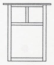 Arroyo Craftsman MW-15EWO-VP - 15" mission flush wall mount without overlay (empty)