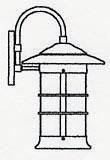 Arroyo Craftsman NB-9LCS-BZ - 9" newport long body wall mount