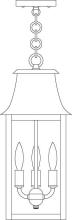 Arroyo Craftsman ORH-8CS-P - 8" orpington pendant