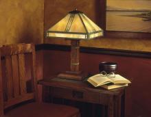 Arroyo Craftsman PTL-15M-MB - 15" prairie table lamp