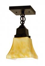 Arroyo Craftsman RCM-1-VP - ruskin one light ceiling mount