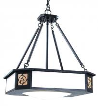 Arroyo Craftsman SCCH-21M-P - 21" saint clair inverted chandelier