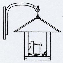 Arroyo Craftsman TRB-16HSAM-VP - 16" timber ridge wall bracket with horse filigree