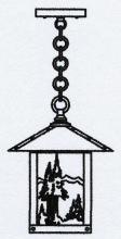 Arroyo Craftsman TRH-9MNTN-BZ - 9" timber ridge pendant with mountain filigree