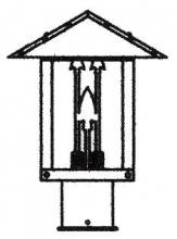 Arroyo Craftsman TRP-9ARTN-S - 9" timber ridge post mount with arrow filigree