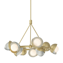 Hubbardton Forge 131068-SKT-MULT-86-85-GG0711 - Brooklyn 9-Light Double Shade Ring Pendant