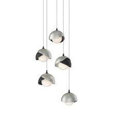 Hubbardton Forge 131125-SKT-LONG-10-85-GG0711 - Brooklyn 5-Light Double Shade Pendant