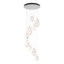 Hubbardton Forge 131142-SKT-LONG-02-WP0756 - Chrysalis 9-Light Mixed Crystal Pendant