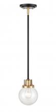 Millennium 9201-MB/MG - Mellrosa 1-Light Pendant Light Matte Black + Modern Gold