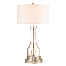 Lucas McKearn GN/LEMURIA/TL-S - Distressed Silver Buffet Traditional Drum Table Lamp By Lucas McKearn