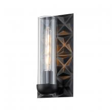 Lucas McKearn SC10503MB-1 - Alpha 1 Light Sconce in Matte Black