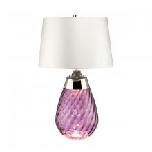 Lucas McKearn TLG3027S-OWSS - Large Lena Table Lamp in Plum with Off White Satin Shade