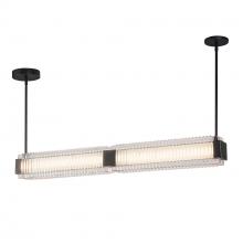 ALORA LP374247UBCR-UNV - Alai 47-in Urban Bronze/Ribbed Glass LED Linear Pendant