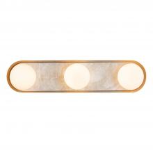 ALORA WV320323VB - Alonso 23-in Vintage Brass LED Wall/Vanity