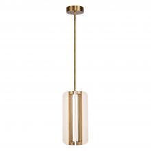 ALORA PD336507VB - Anders 7-in Vintage Brass LED Pendant