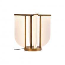 ALORA TL336815VB - Anders 16-in Vintage Brass LED Table Lamp