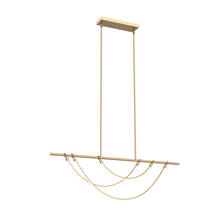 ALORA LP317448VB - Aryas 48-in Vintage Brass LED Linear Pendant