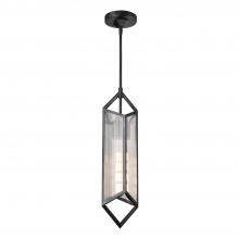 ALORA PD332119UBCR - Cairo 19-in Ribbed Glass/Urban Bronze 1 Light Pendant