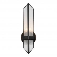 ALORA WV332904UBCR - Cairo 4-in Ribbed Glass/Urban Bronze 1 Light Wall/Vanity