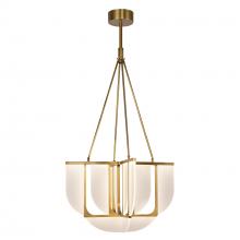 ALORA CH336830VB-UNV - Anders 30-in Vintage Brass LED Chandeliers