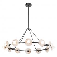 ALORA CH346046UBAR-UNV - Dahlia 46-in Urban Bronze/Alabaster LED Chandeliers