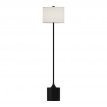 ALORA FL418761MBIL - Issa 61-in Matte Black/Ivory Linen 1 Light Floor Lamp