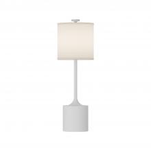 ALORA TL418726WHIL - Issa 26-in White/Ivory Linen 1 Light Table Lamp