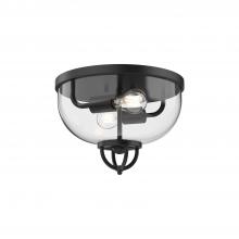 ALORA FM461102MB - Lancaster 13-in Matte Black 2 Lights Flush Mount