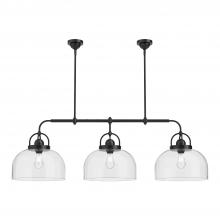 ALORA LP461155MB - Lancaster 55-in Matte Black 3 Lights Linear Pendant