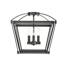 ALORA SF312204UB - Manor Urban Bronze 4 Lights Semi Flush Mount