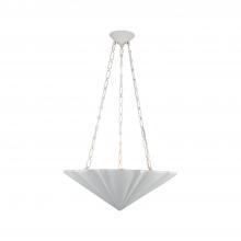 ALORA CH352323AW - Martine 23-in Antique White 3 Lights Chandeliers