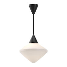 ALORA PD537714MBOP - Nora 14-in Matte Black/Opal Matte Glass 1 Light Pendant