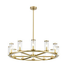 ALORA CH309012NBCG - Revolve Clear Glass/Natural Brass 12 Lights Chandeliers