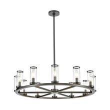 ALORA CH309012UBCG - Revolve Clear Glass/Urban Bronze 12 Lights Chandeliers