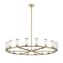 ALORA CH309018NBCG - Revolve Clear Glass/Natural Brass 18 Lights Chandeliers