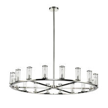 ALORA CH309018PNCG - Revolve Clear Glass/Polished Nickel 18 Lights Chandeliers