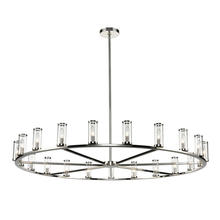 ALORA CH309021PNCG - Revolve Clear Glass/Polished Nickel 21 Light Chandeliers